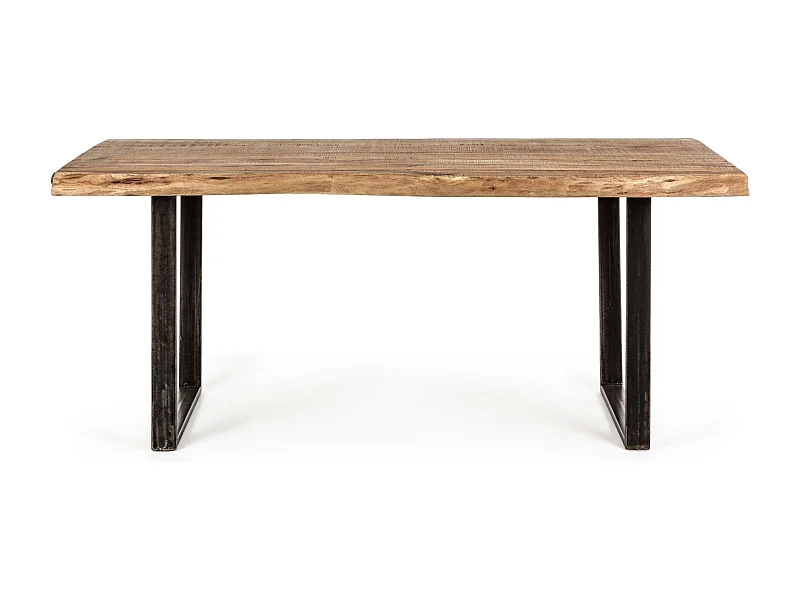 Table en bois massif et métal - CONNEMARA