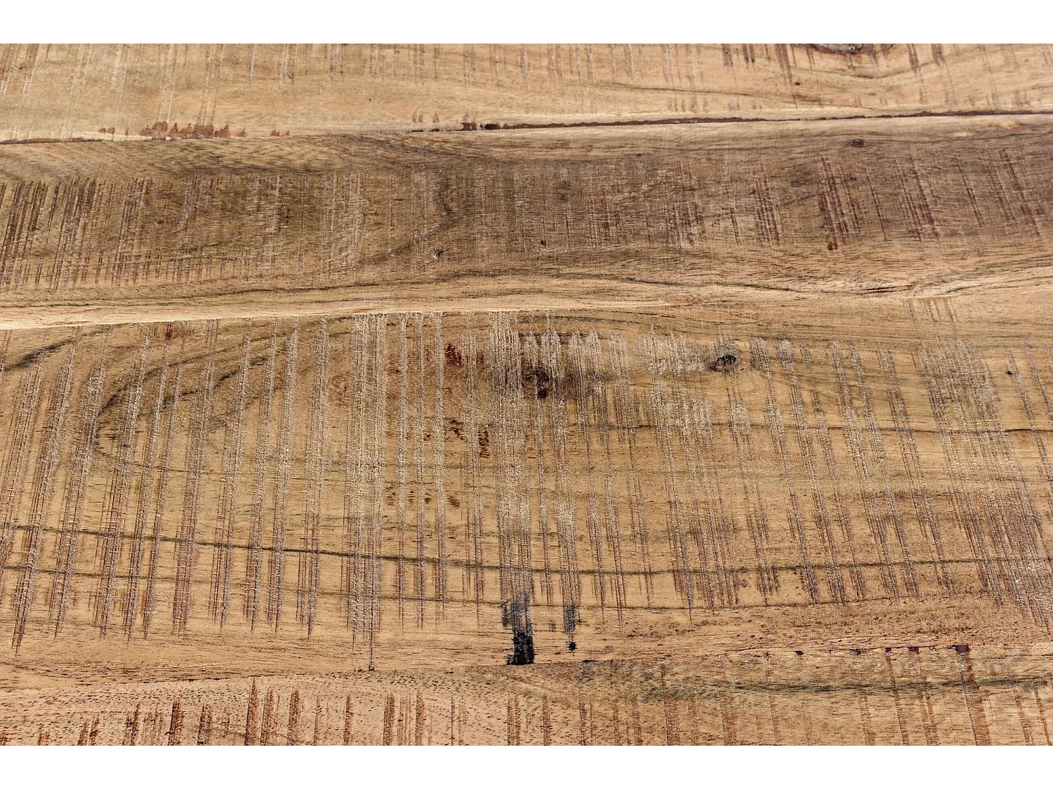 Buffet bas en bois d'acacia 2 portes 3 tiroirs bois et métal - MICHIGAN