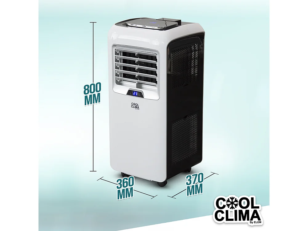Climatiseur mobile 12000BTU - 3.5KW avec télécommande - Cool Clima
