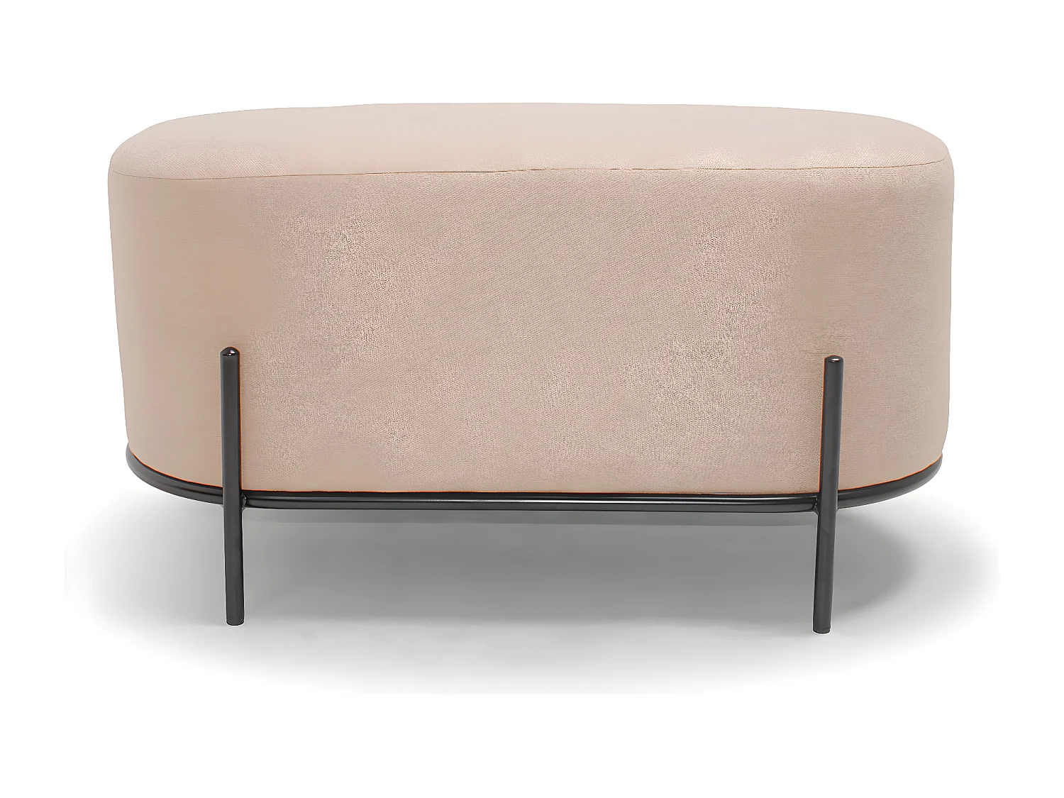 LIPSIA LINEN - Pouf ovale en tissu