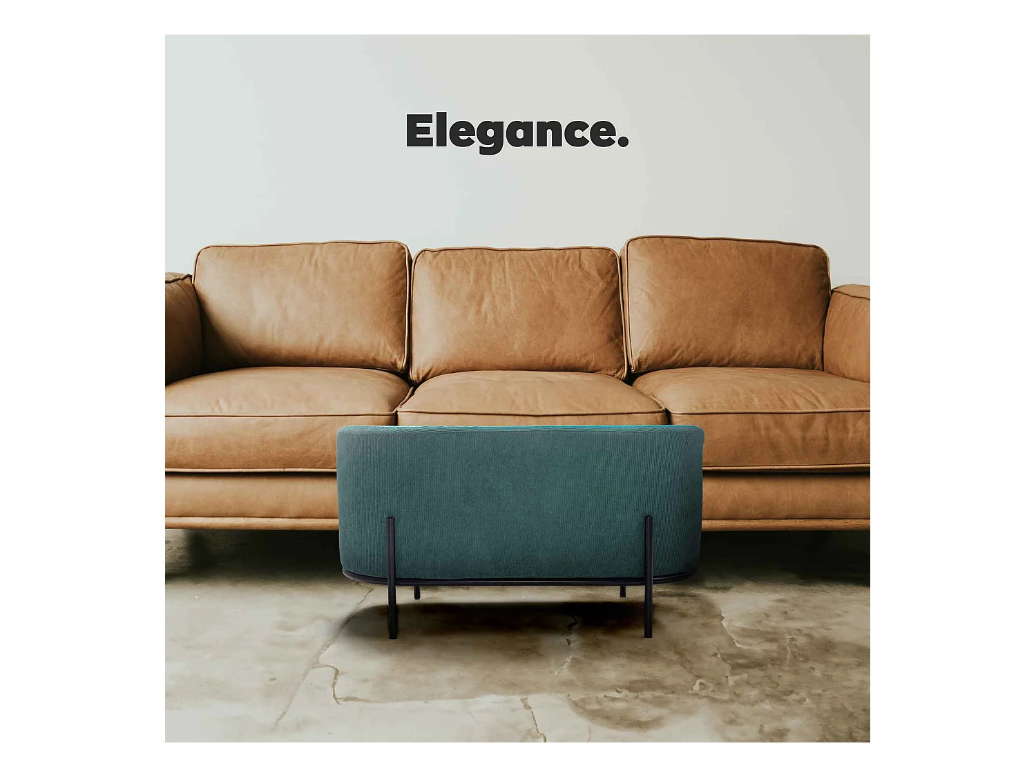 LIPSIA VELVET - Puf ovalado de pana