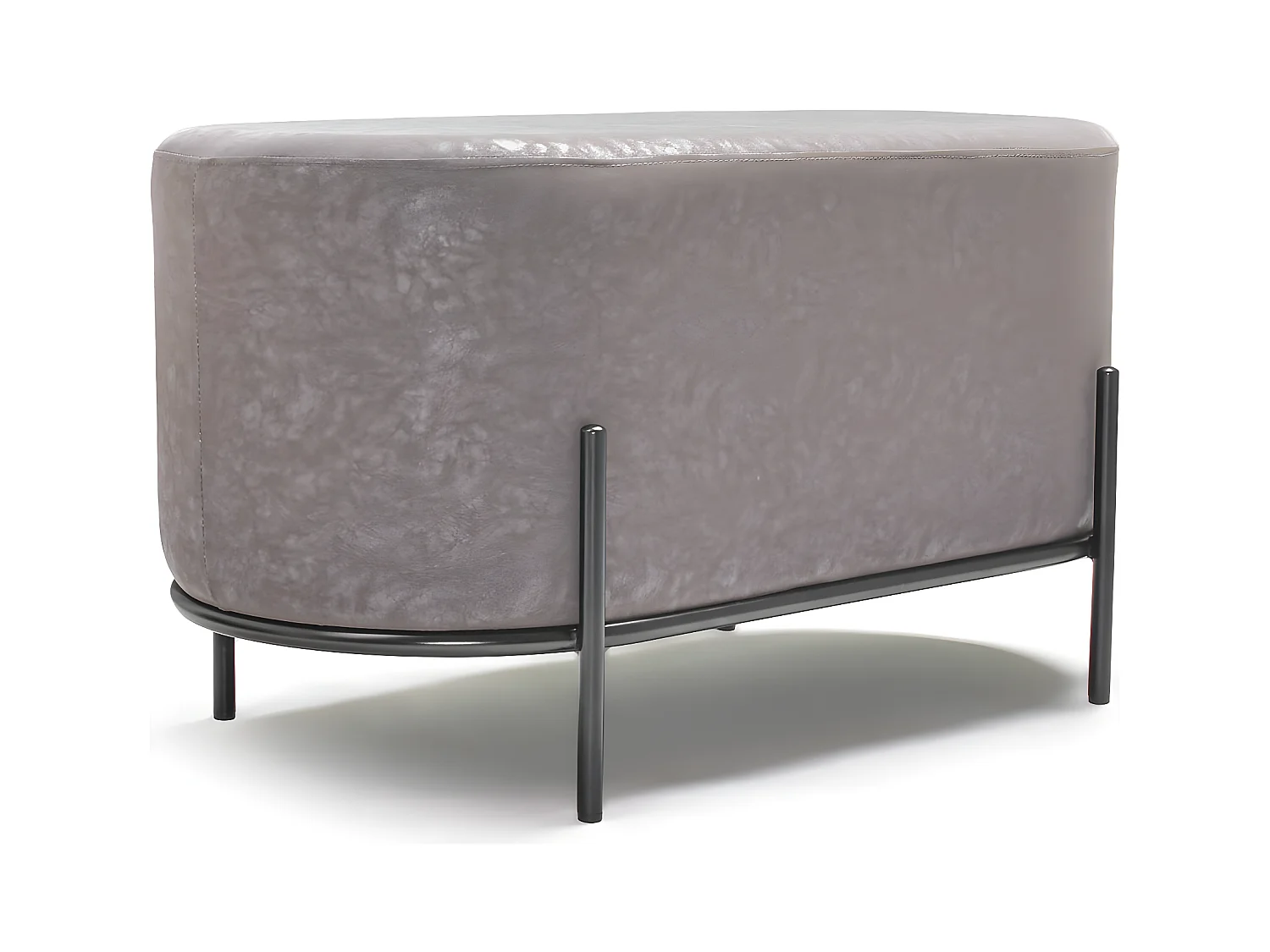 LIPSIA LETHERETTE - Puff ovalado en letherette