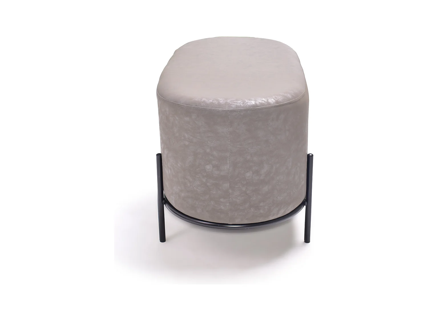 LIPSIA LETHERETTE - Puff ovalado en letherette