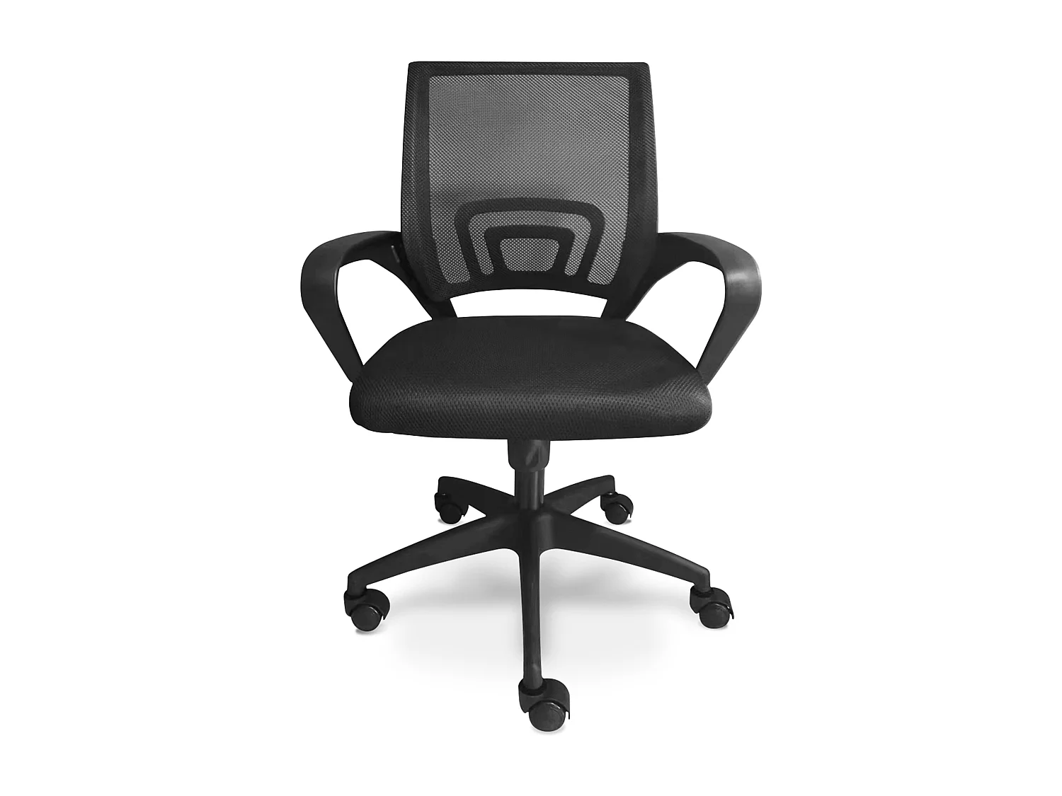 Lara - Chaise de bureau ergonomique à roulettes, réglable en hauteur - couleur noire