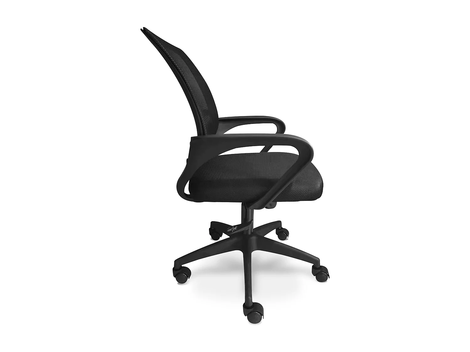 Lara - Chaise de bureau ergonomique à roulettes, réglable en hauteur - couleur noire