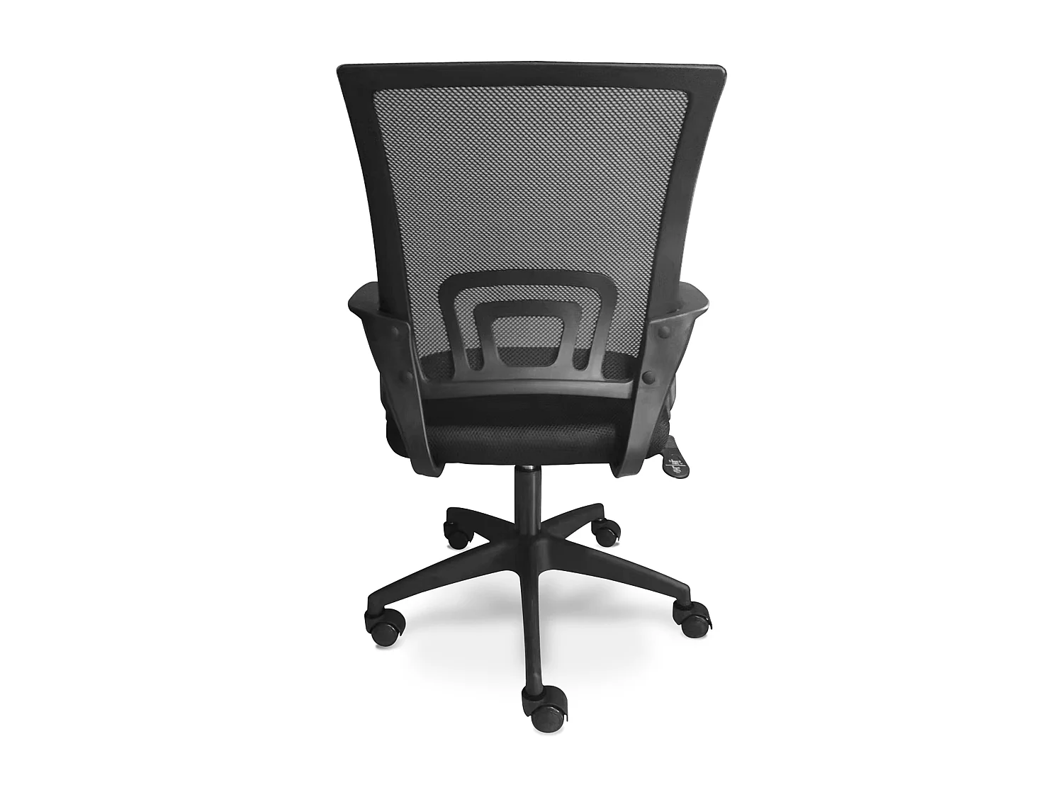 Lara - Chaise de bureau ergonomique à roulettes, réglable en hauteur - couleur noire