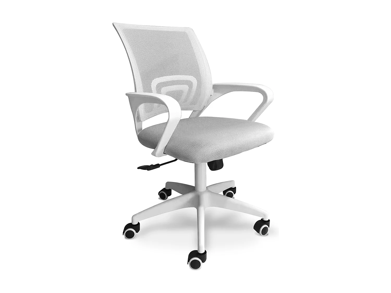 Lara - Sedia Ufficio Ergonomica Altezza Regolabile Ruote Bianco
