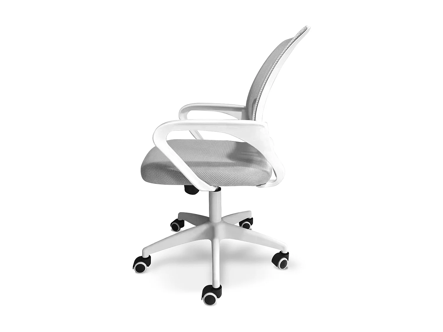 Lara - Sedia Ufficio Ergonomica Altezza Regolabile Ruote Bianco