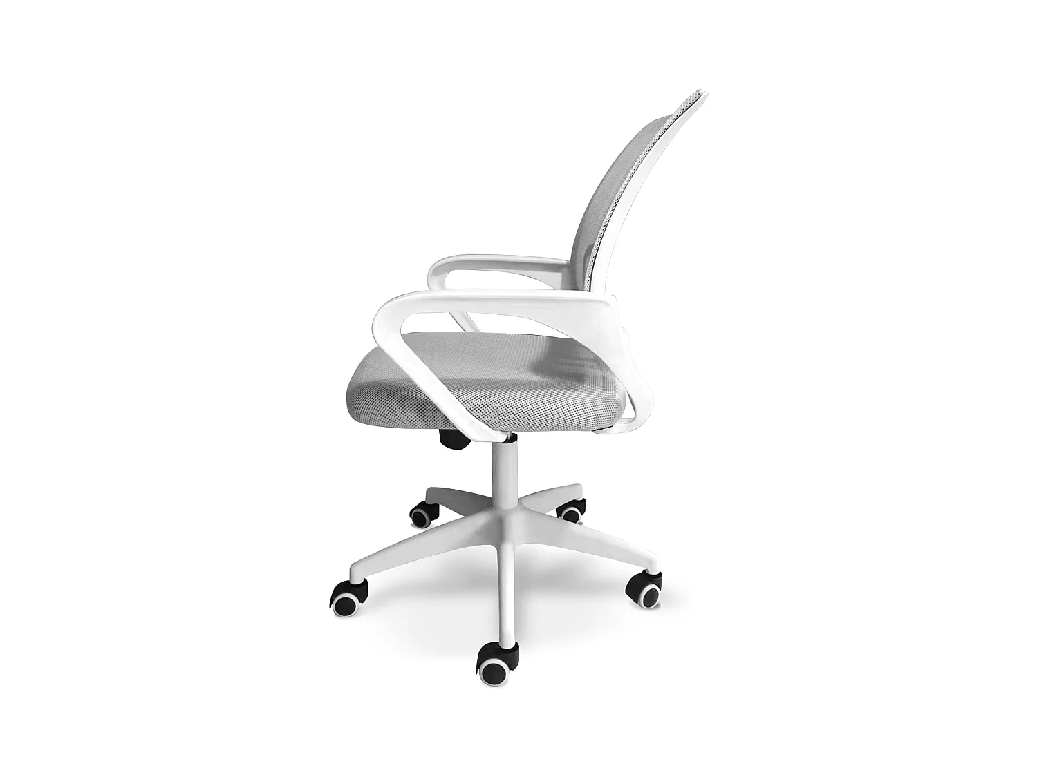 Lara - Sedia Ufficio Ergonomica Altezza Regolabile Ruote Bianco