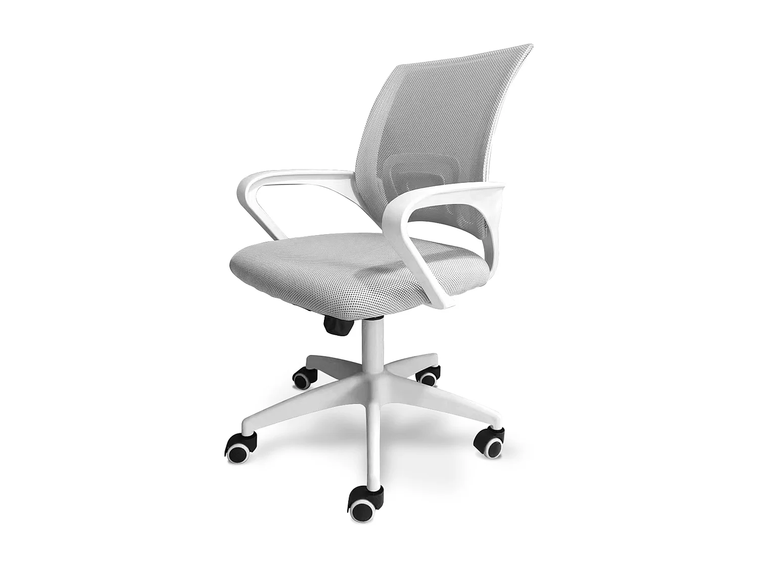 Lara - Sedia Ufficio Ergonomica Altezza Regolabile Ruote Bianco