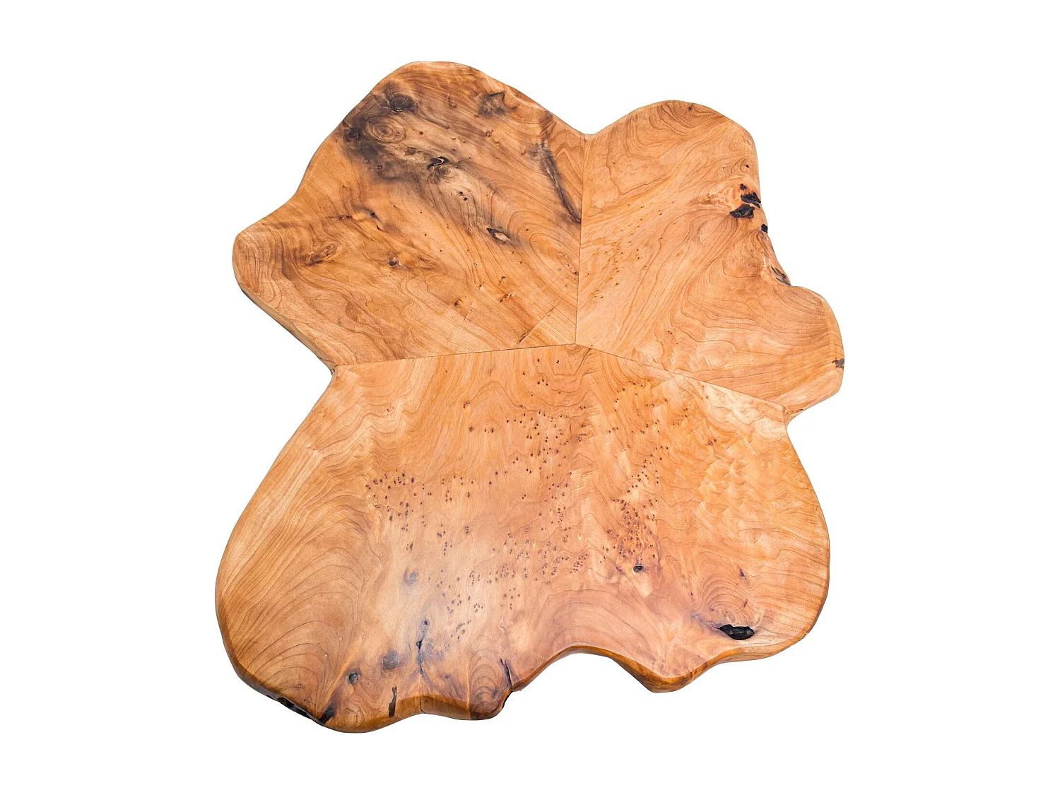 Orchidea - Table basse en bois de cèdre et fer forgé au design vintage