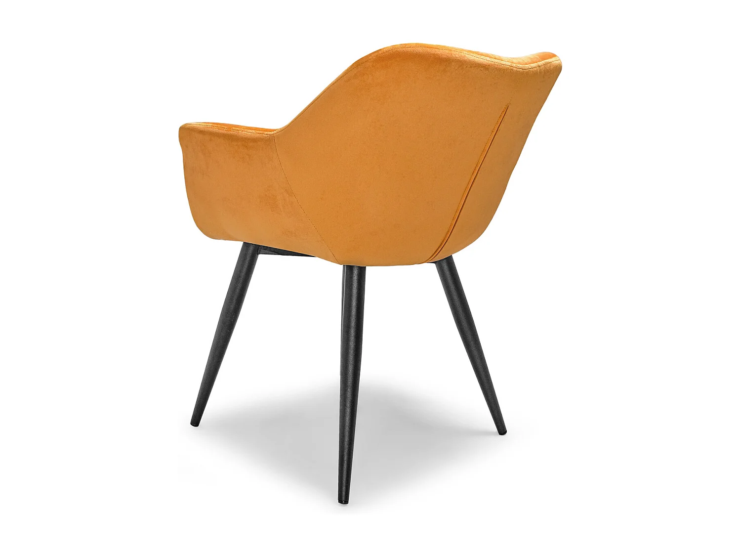 Lisbona - Set Di 2 Sedie In Velluto Arancione