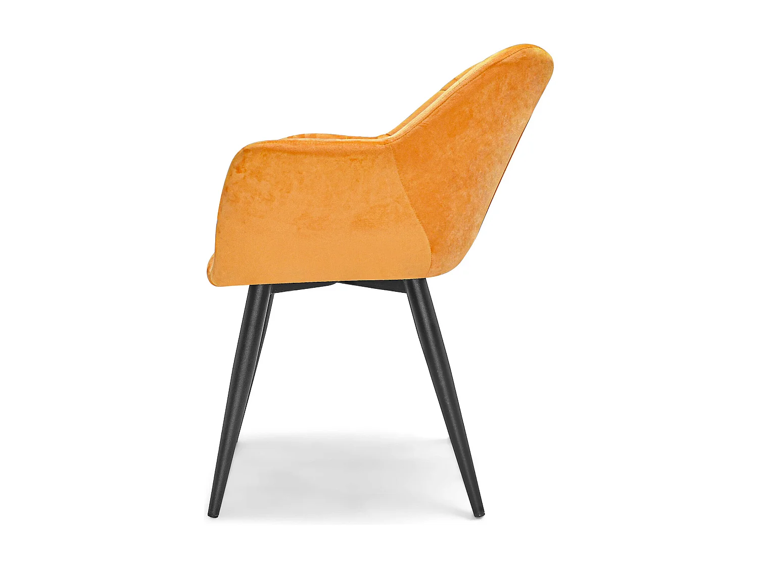 Lisbona - Set Di 2 Sedie In Velluto Arancione