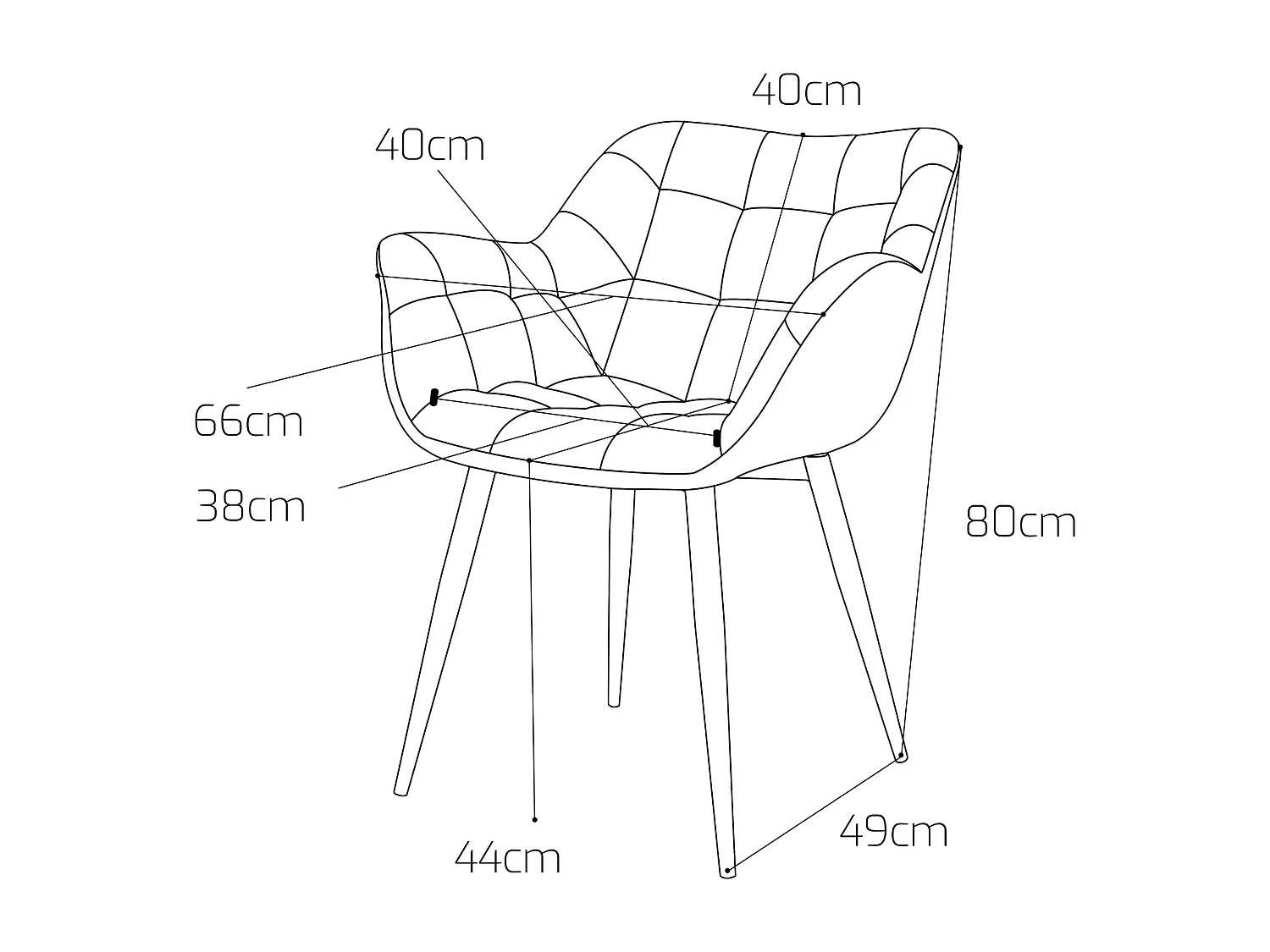 Lisbona - Set Di 2 Sedie In Velluto Arancione
