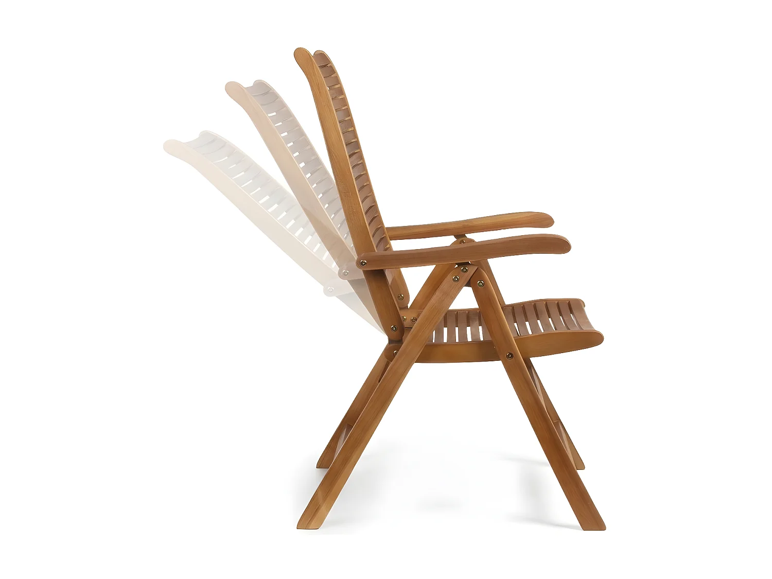 Fauteuil de jardin en acacia inclinable - CANCALE