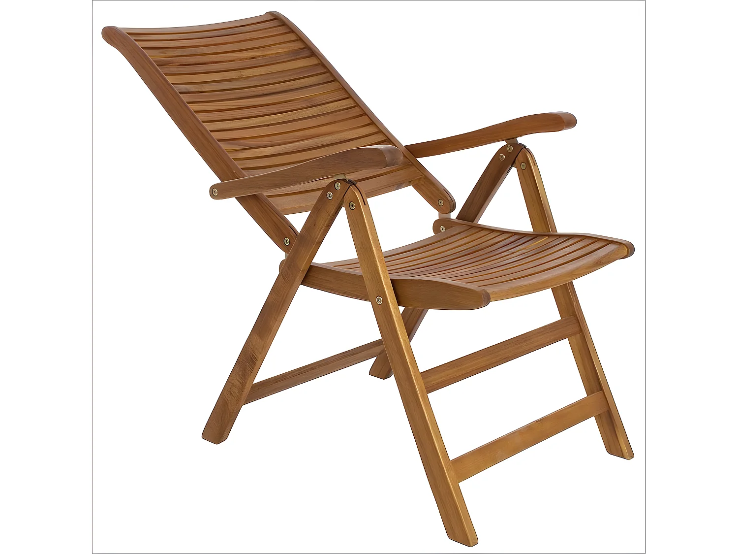 Fauteuil de jardin en acacia inclinable - CANCALE