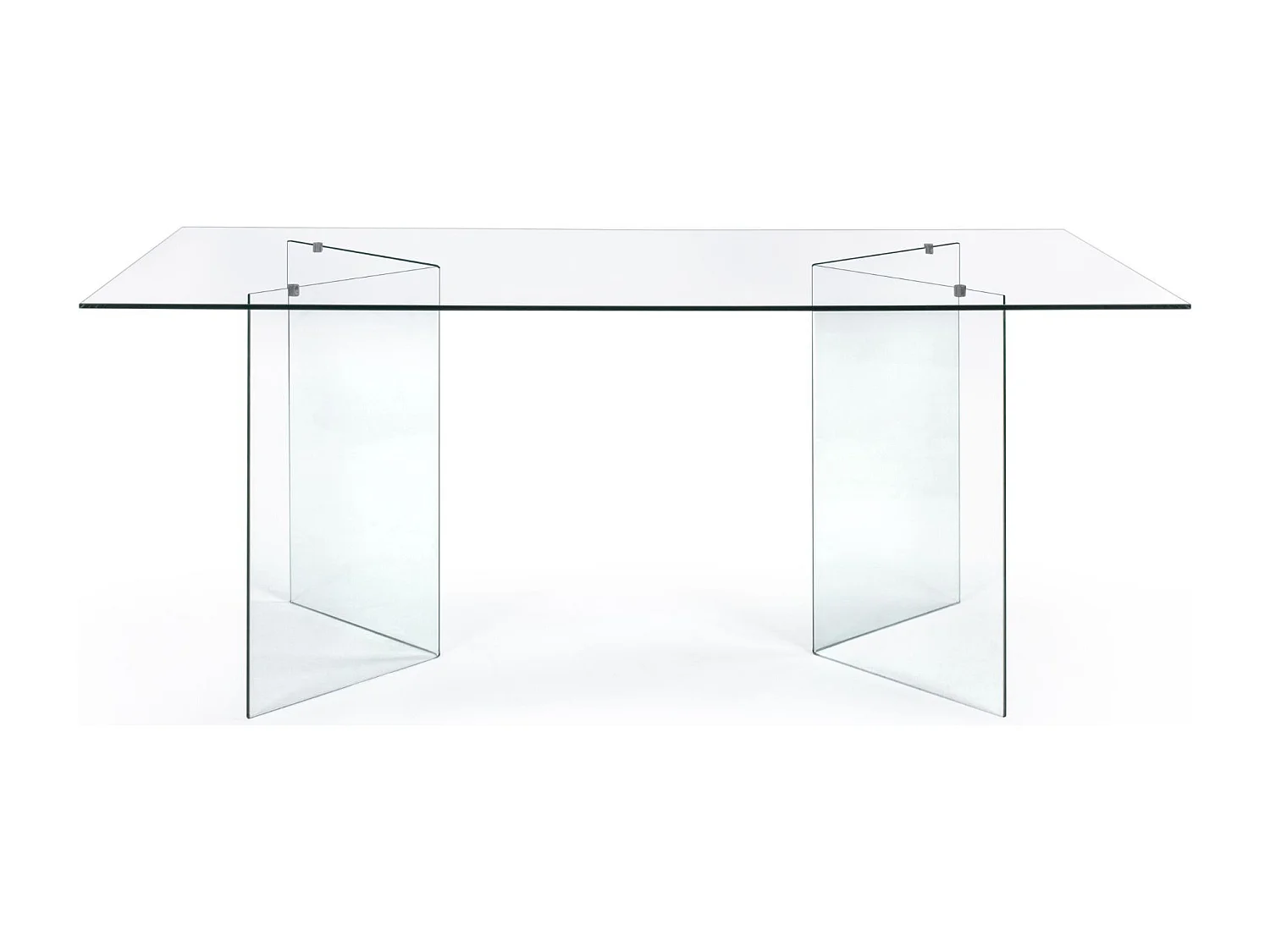 Table de salle à manger design rectangulaire en verre L180 - IDORA