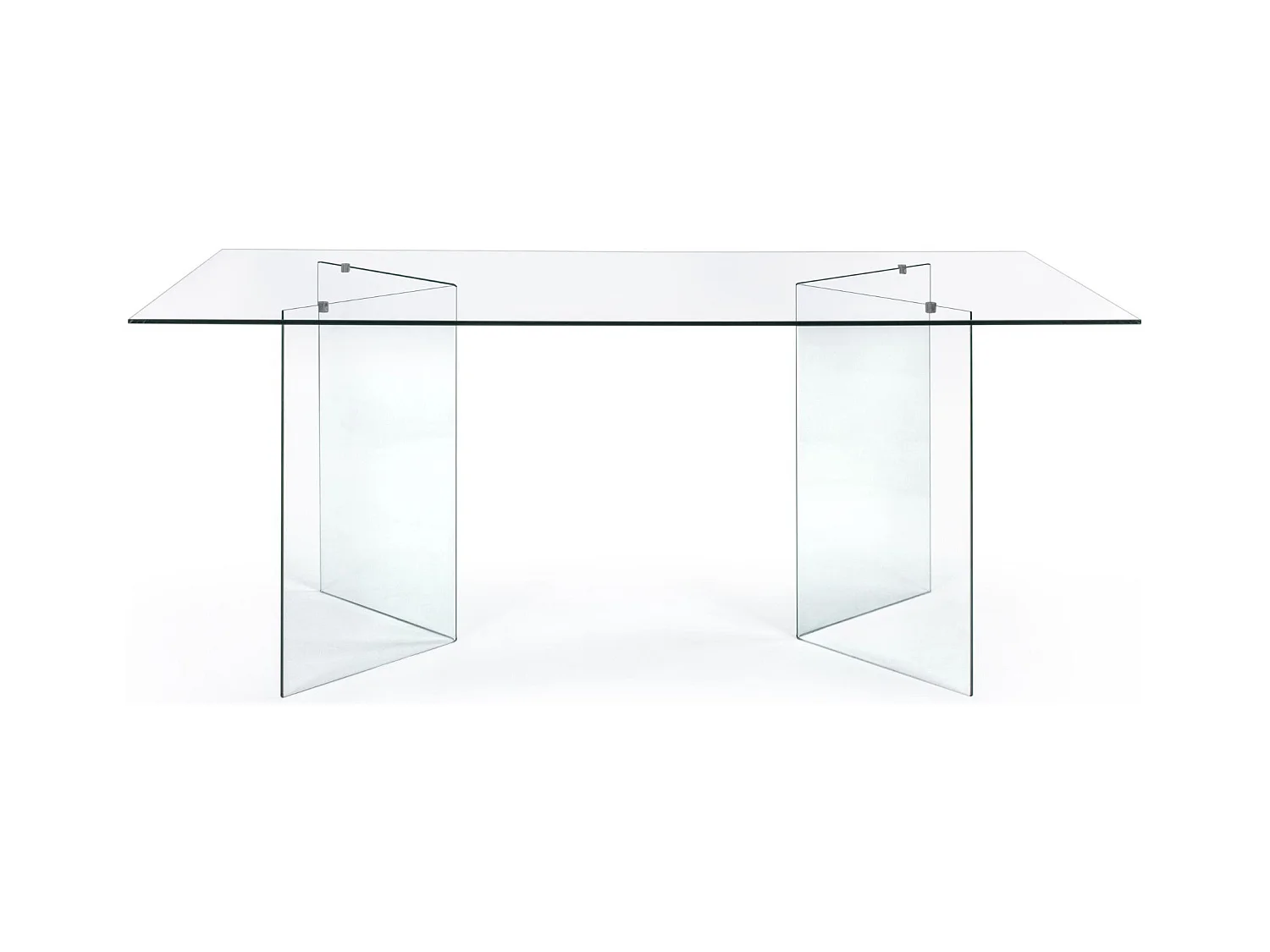Table de salle à manger design rectangulaire en verre L180 - IDORA