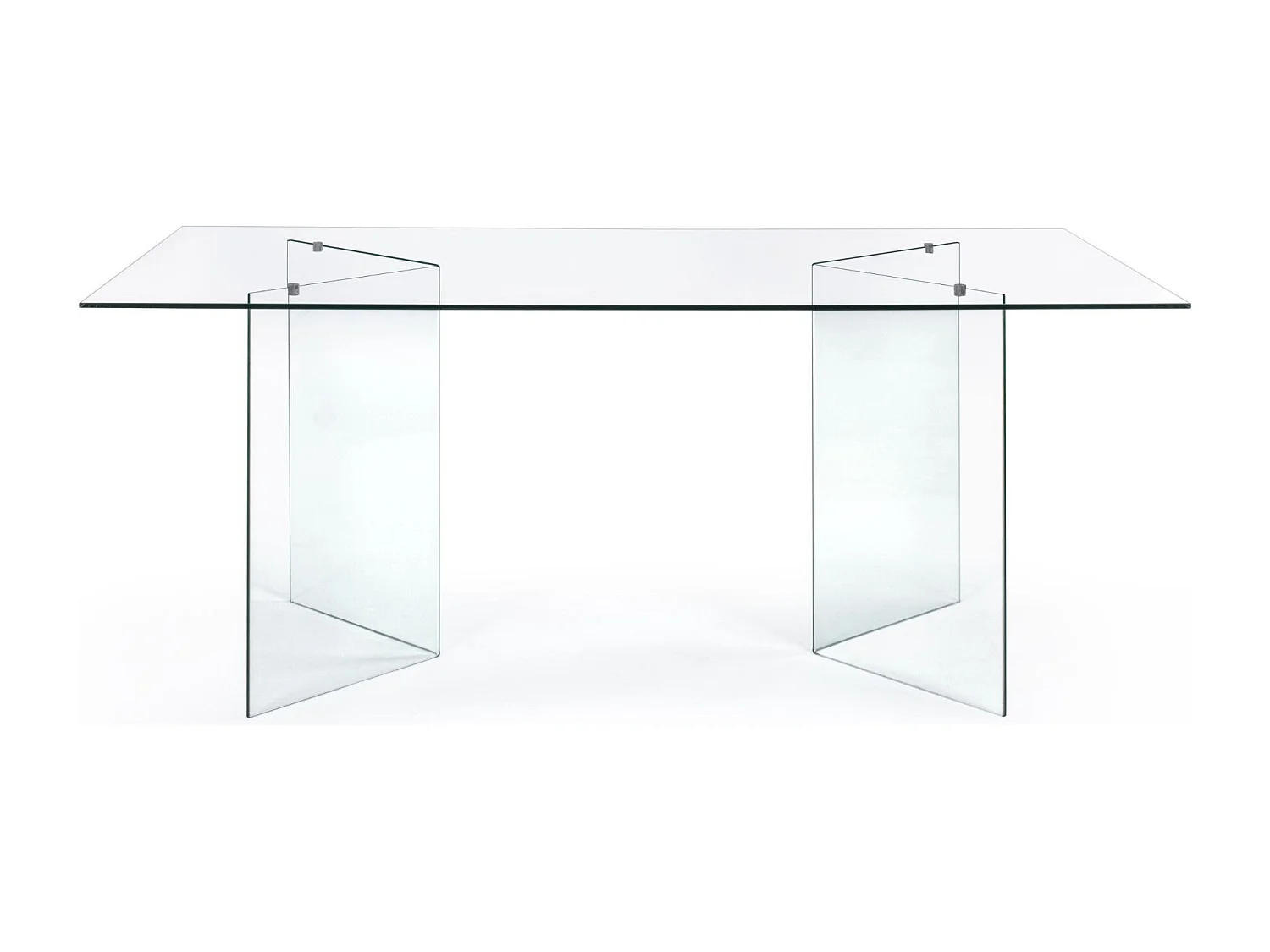 Table de salle à manger design rectangulaire en verre L180 - IDORA
