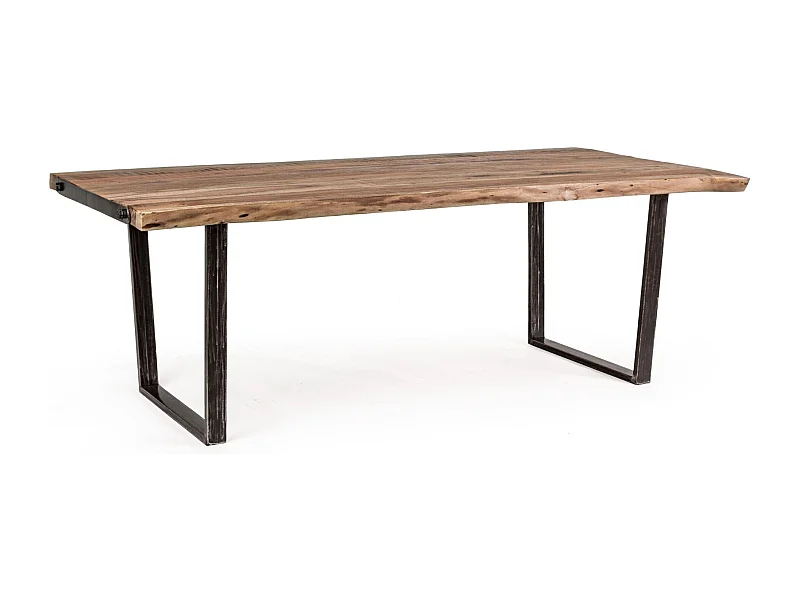 Table en bois massif et métal - CONNEMARA