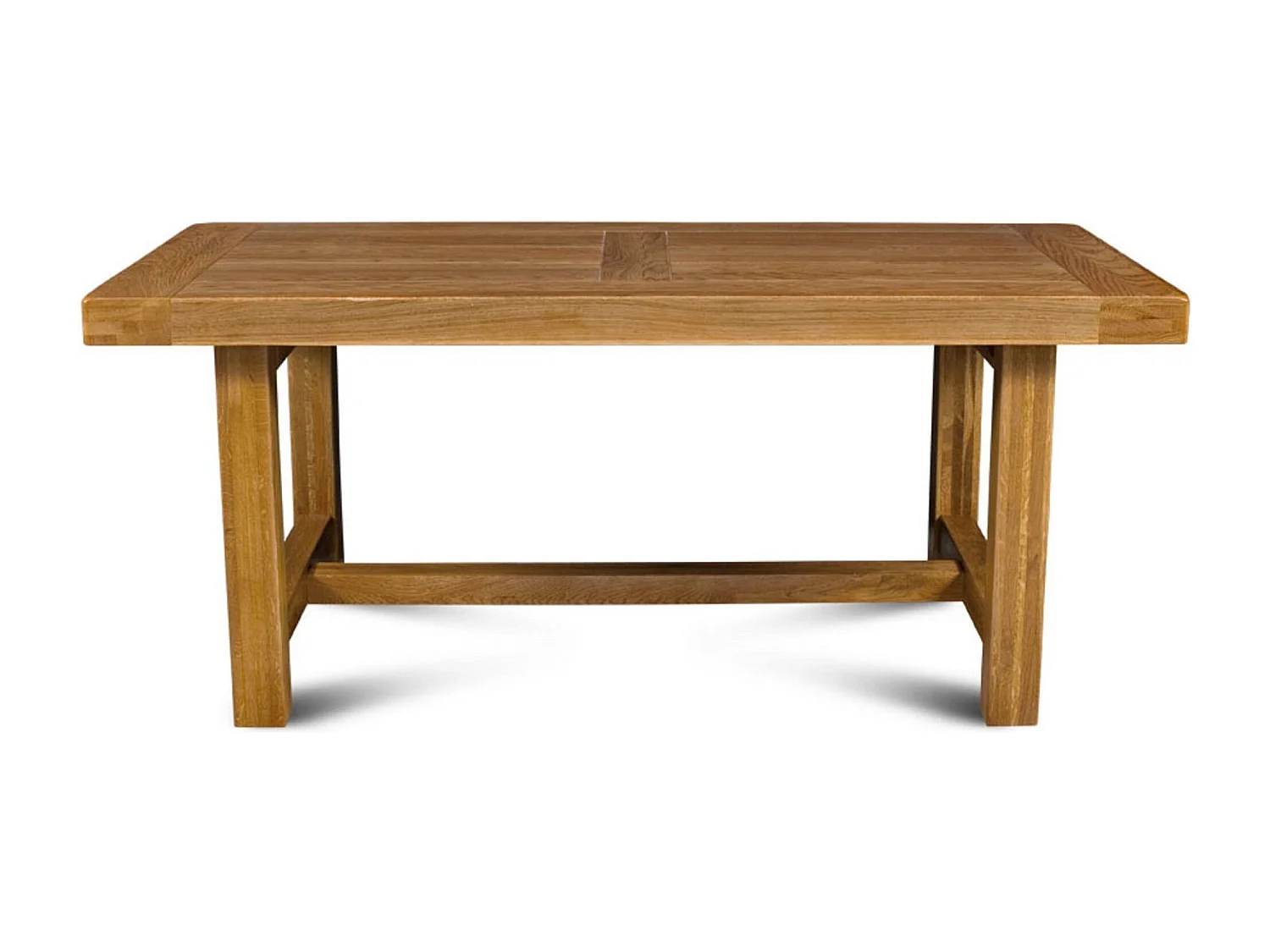 Table de ferme en  chêne moyen massif + 2 allonges L180/280 - LA BRESSE