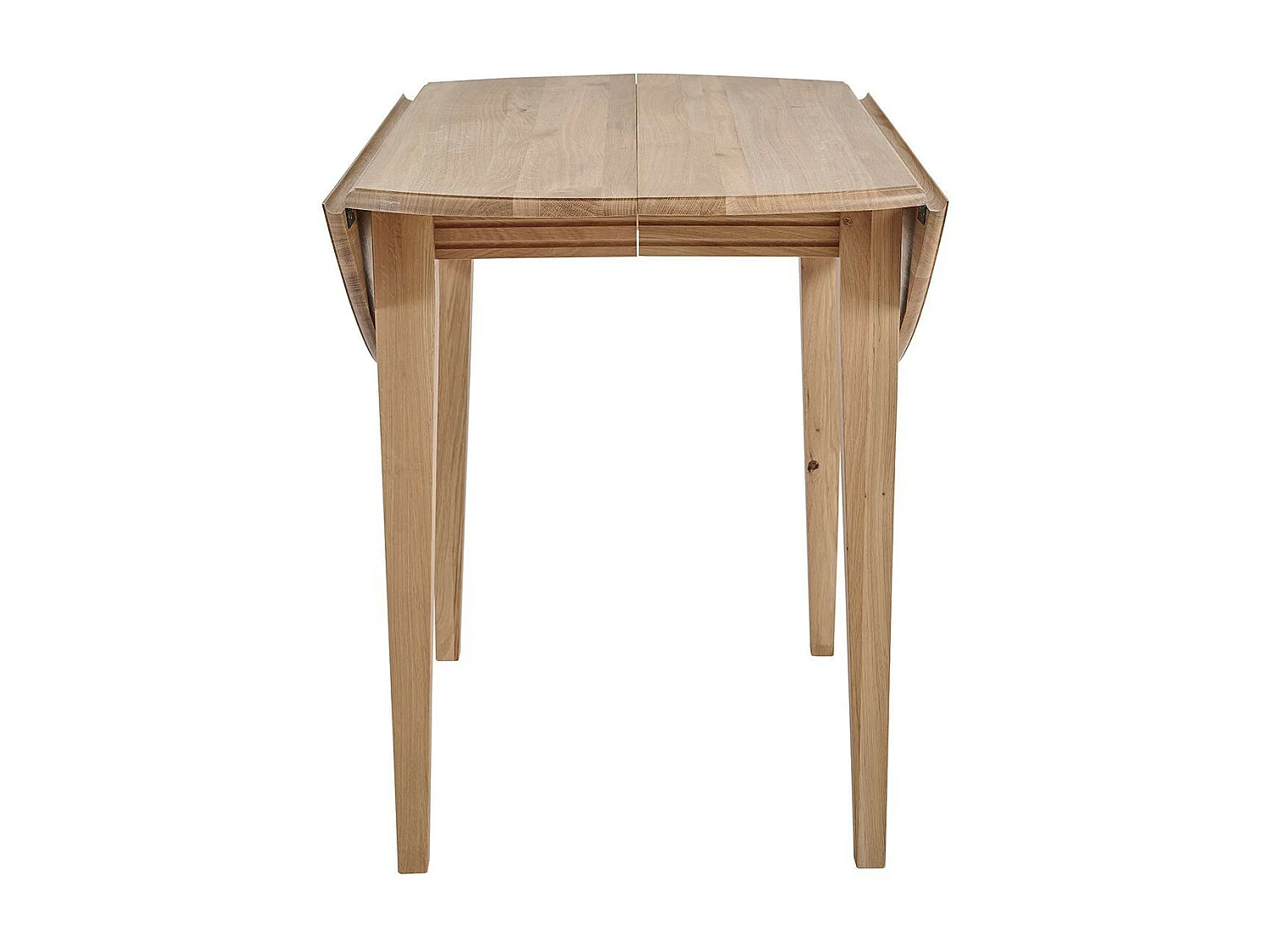 Table ronde à volets en chêne massif  D105 - VICTORIA