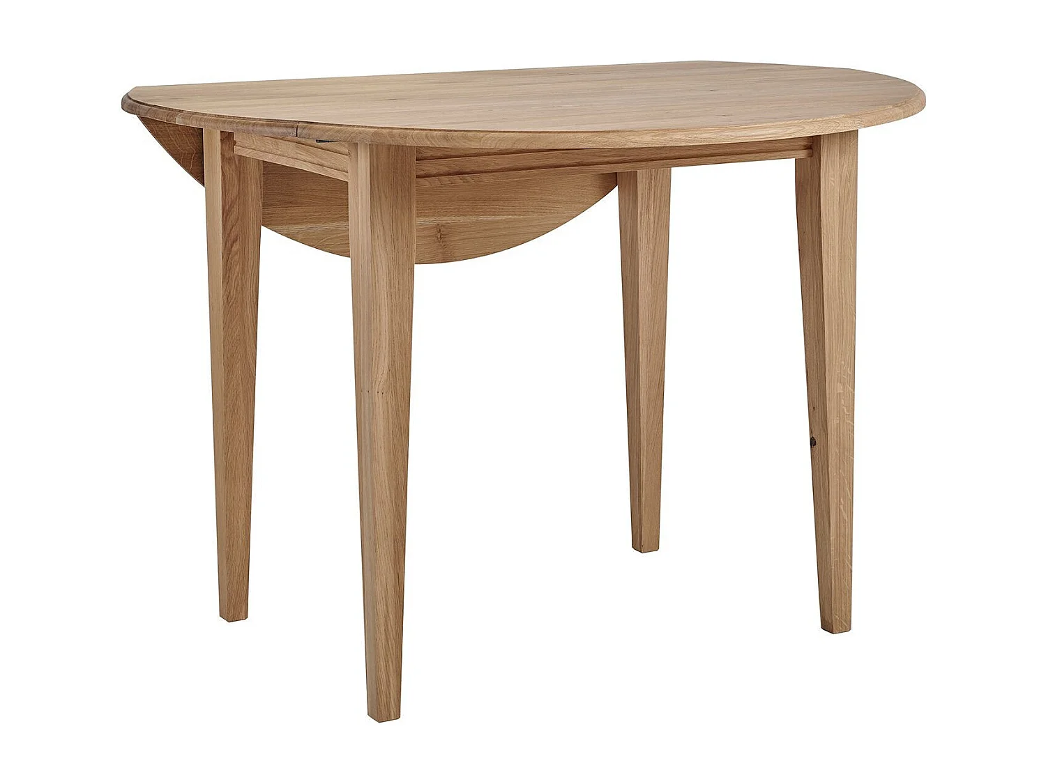 Table ronde à volets en chêne massif  D105 - VICTORIA