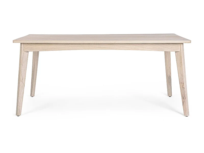 Table de salle à manger rectangulaire en bois blanchi L173 - SHANNA