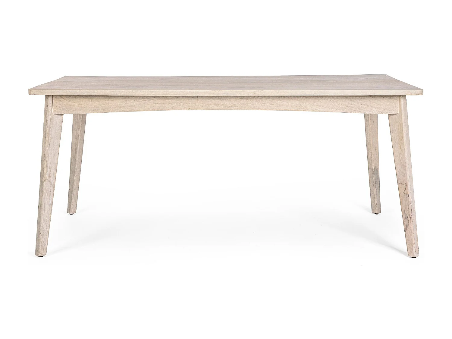 Table de salle à manger rectangulaire en bois blanchi L173 - SHANNA