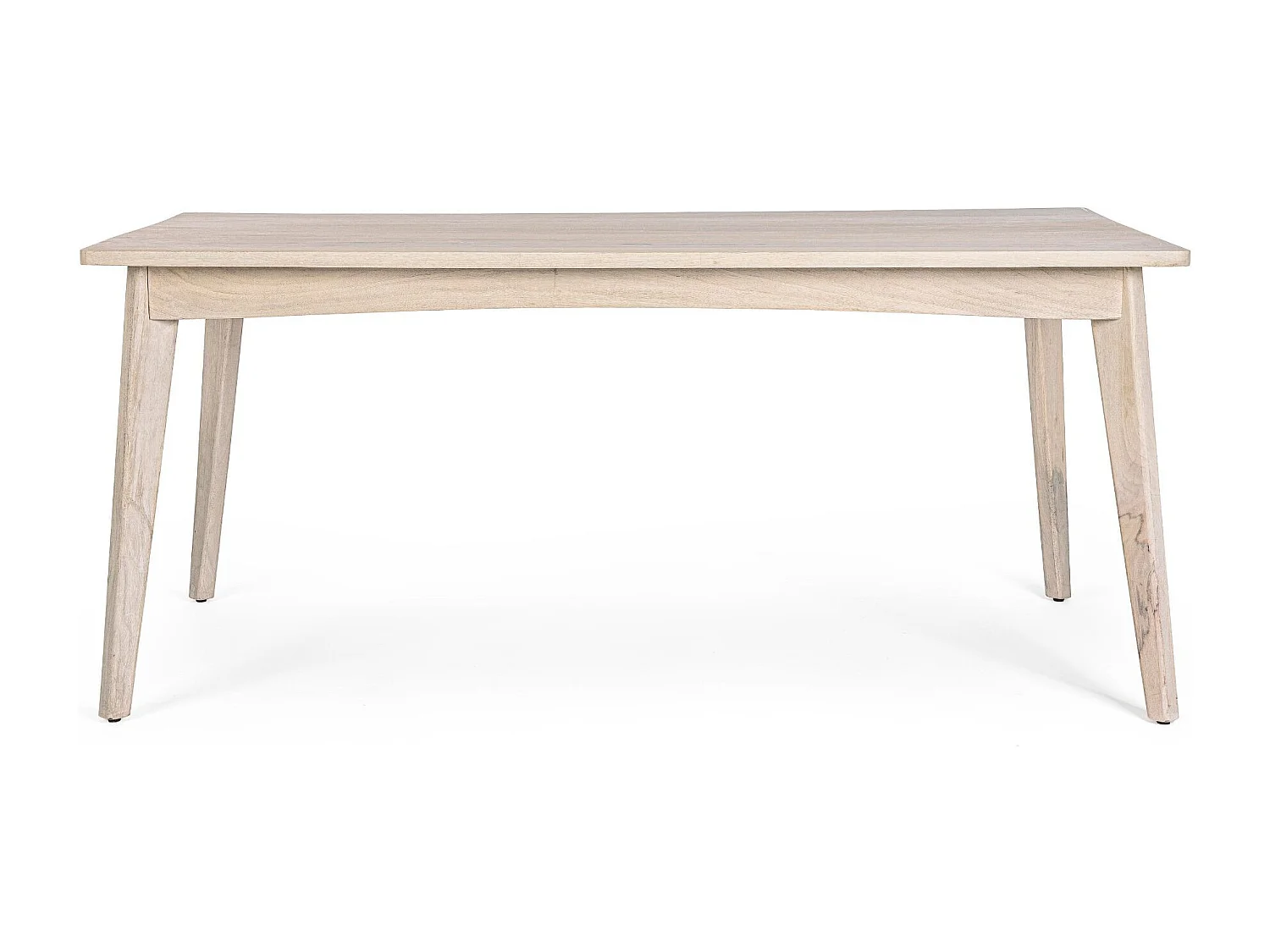 Table de salle à manger rectangulaire en bois blanchi L173 - SHANNA