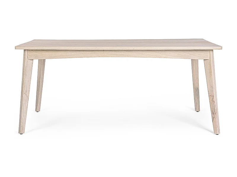 Table de salle à manger rectangulaire en bois blanchi L173 - SHANNA