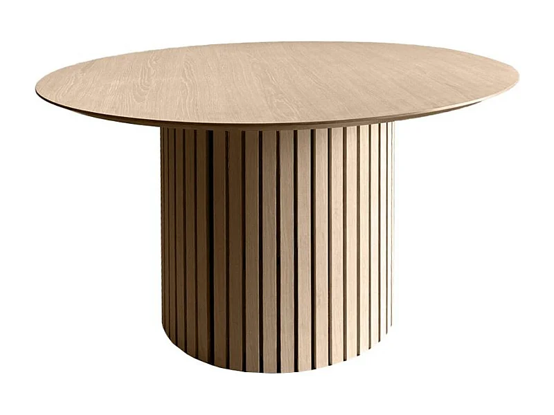 Sinleys eetkamertafel Ø120cm eikenfineer.