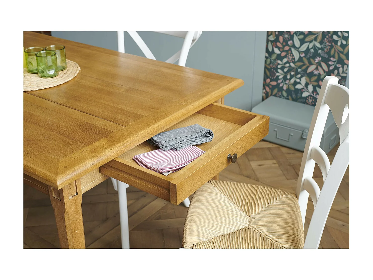 Table campagne en chêne massif L200 - KATELL