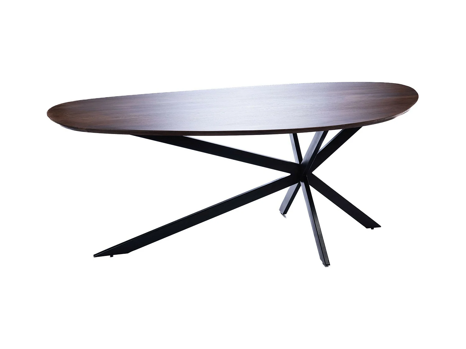 Table de salle à manger organique en manguier et métal L200 - GAIA
