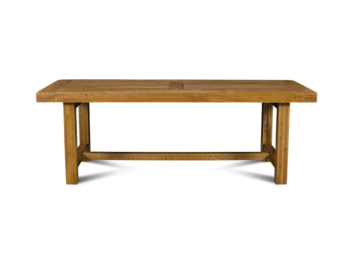 Table de ferme en chêne moyen massif + 2 allonges L220/320 - LA BRESSE