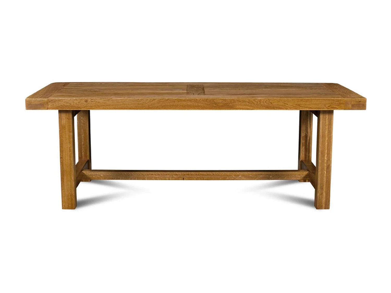 Table de ferme en chêne moyen massif + 2 allonges L220/320 - LA BRESSE