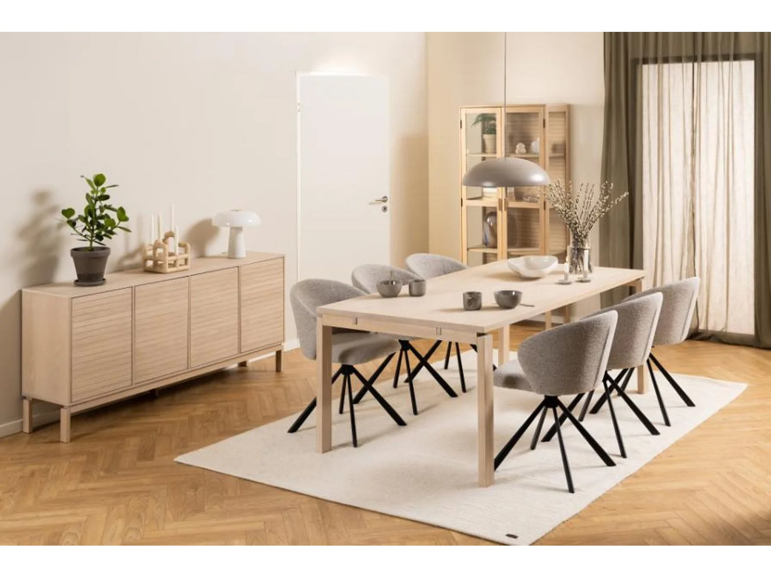 Linley Esstisch 100x200cm vorbereitet für weitere Platten Eichenfurnier.