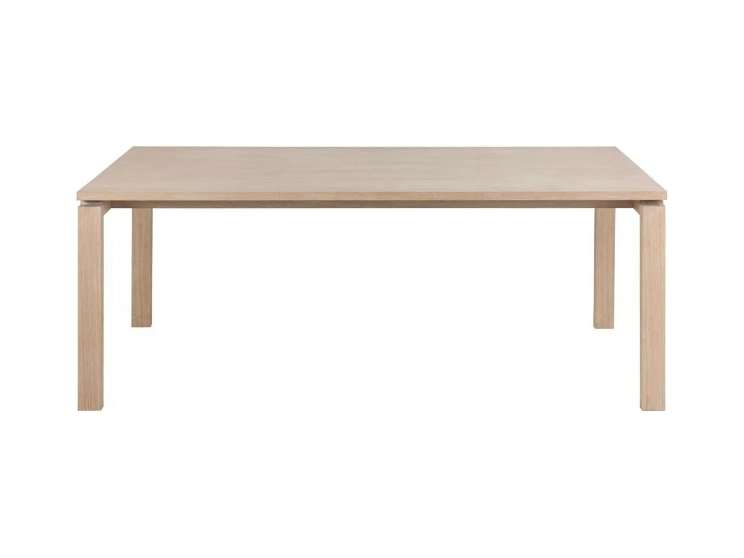 Linley table de salle à manger 100x200cm préparé pour des plaques supplémentaires plaqué chêne.