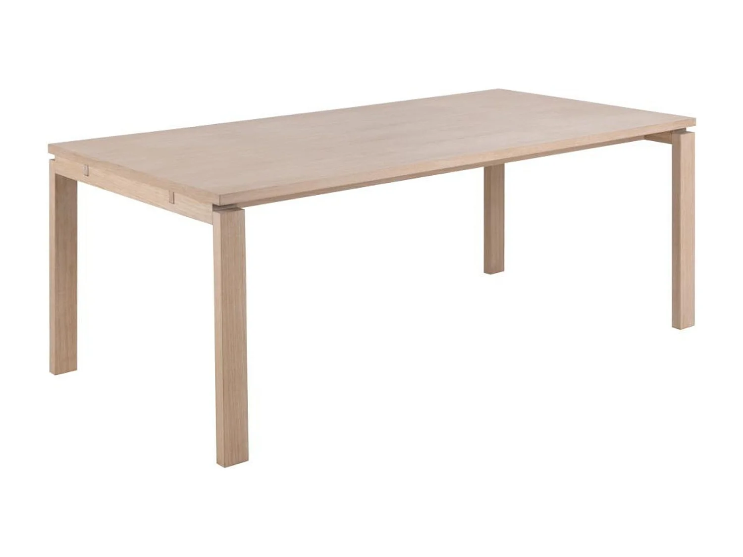 Linley table de salle à manger 100x200cm préparé pour des plaques supplémentaires plaqué chêne.