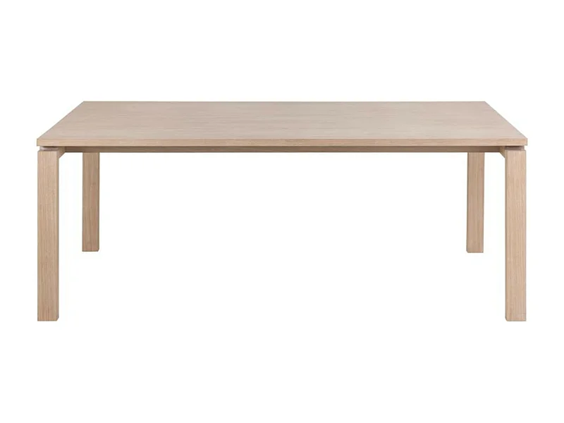 Linley table de salle à manger 100x200cm préparé pour des plaques supplémentaires plaqué chêne.