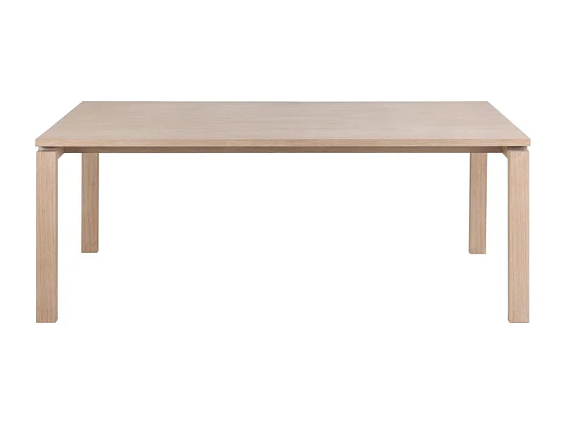 Linley table de salle à manger 100x200cm préparé pour des plaques supplémentaires plaqué chêne.