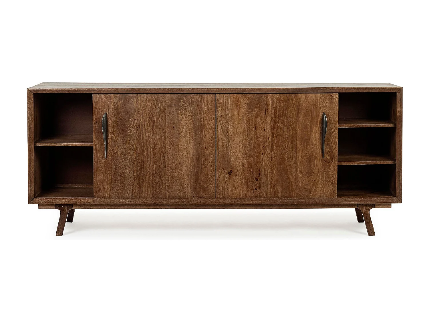 Buffet en bois de manguier vintage 2 portes et 5 tiroirs L200 - SHEILA