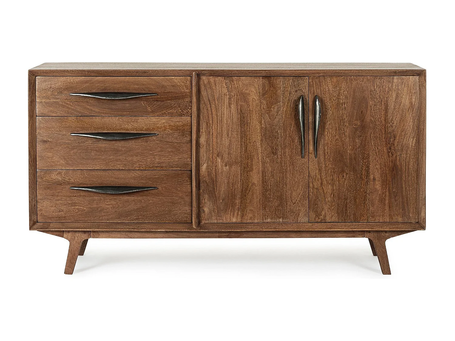 Buffet en bois de manguier vintage 2 portes et 3 tiroirs L150 - SHEILA