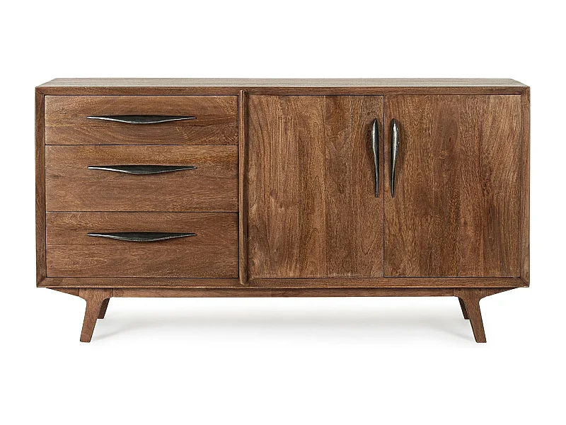 Buffet en bois de manguier vintage 2 portes et 3 tiroirs L150 - SHEILA