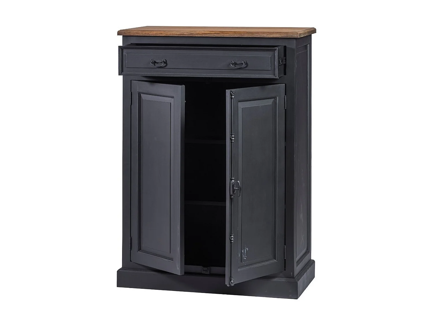 Buffet parisien en bois 2 portes 1 tiroir - DALILA