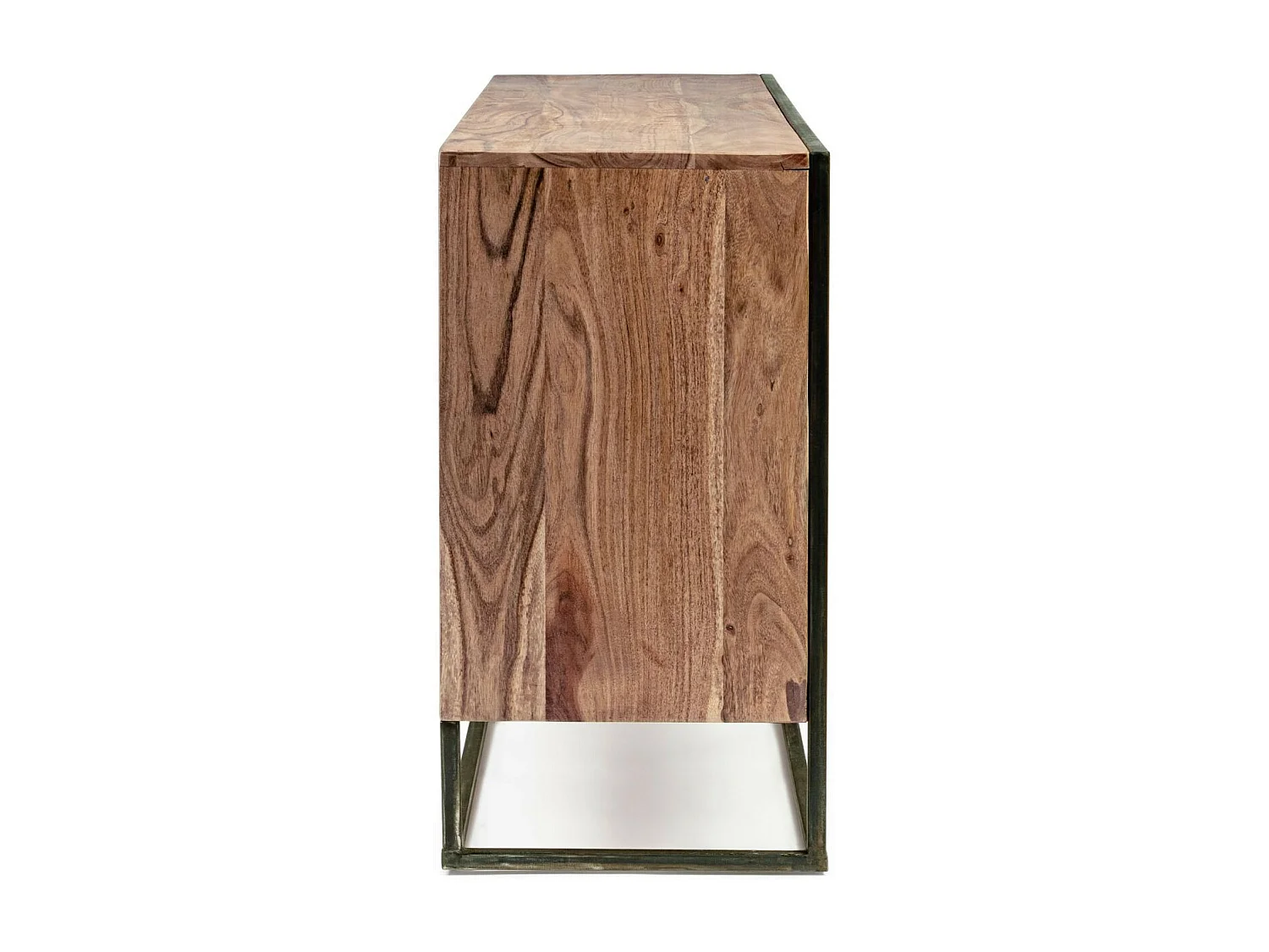 Buffet de salle à manger en acacia et en métal 3 portes L145 - ELEANOR