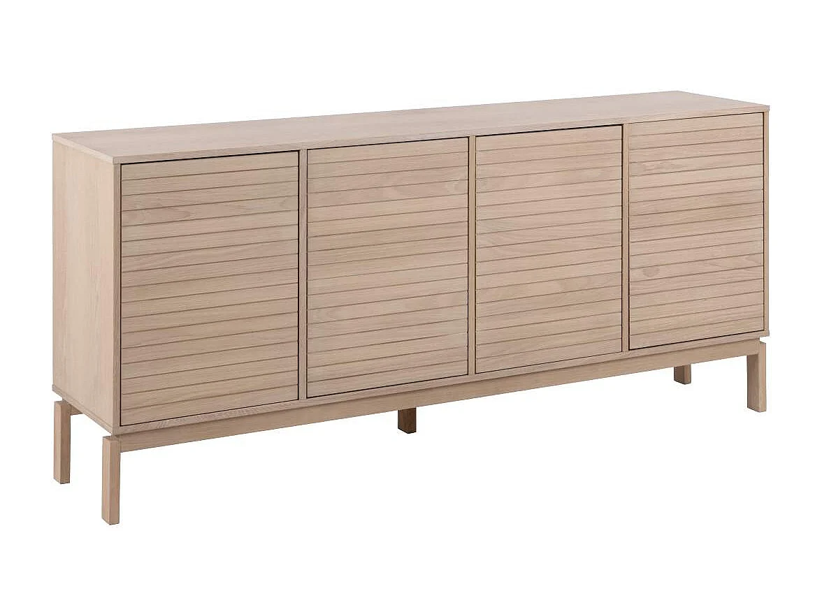 Linley buffet 4 portes plaqué chêne.