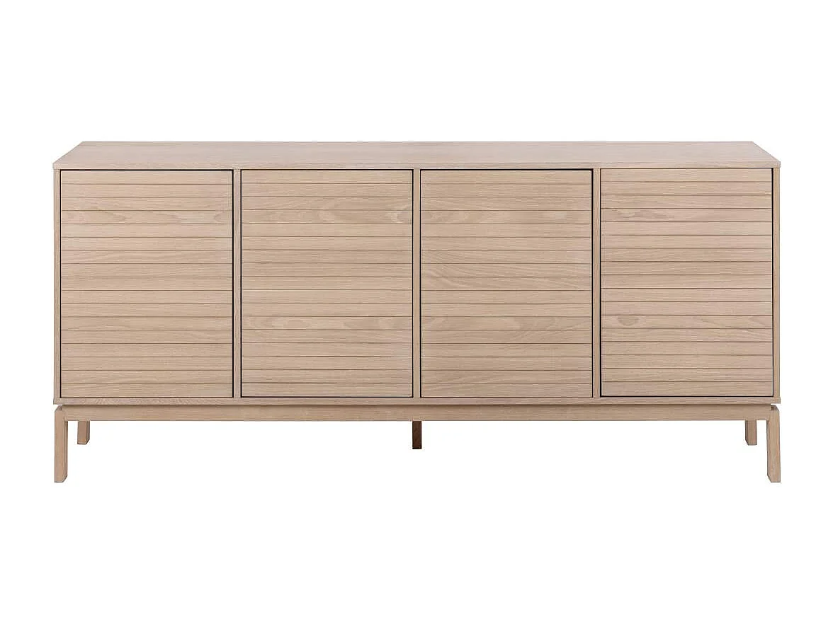 Linley buffet 4 portes plaqué chêne.