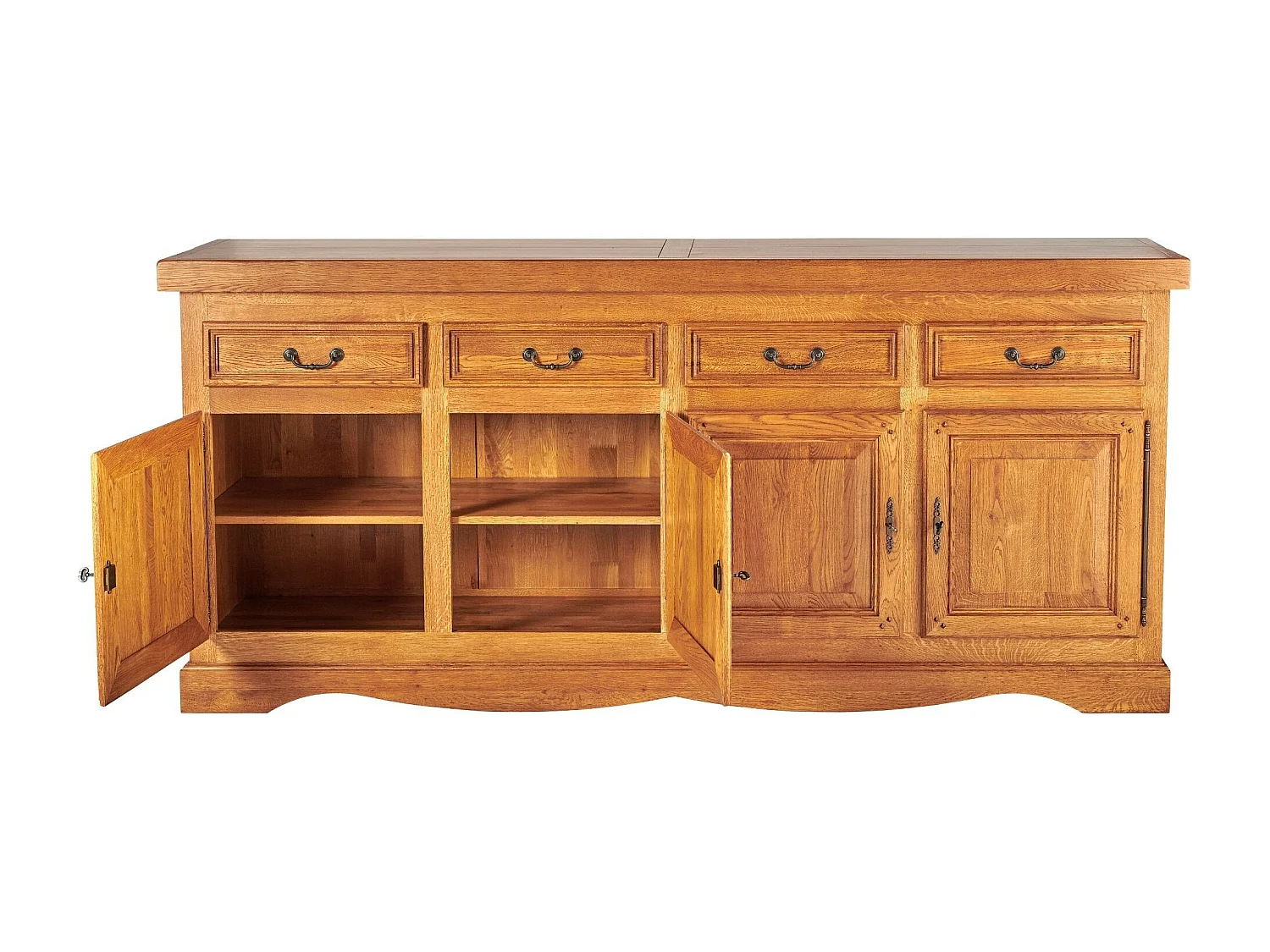 Bahut en chêne massif 4 portes et 4 tiroirs - LA BRESSE