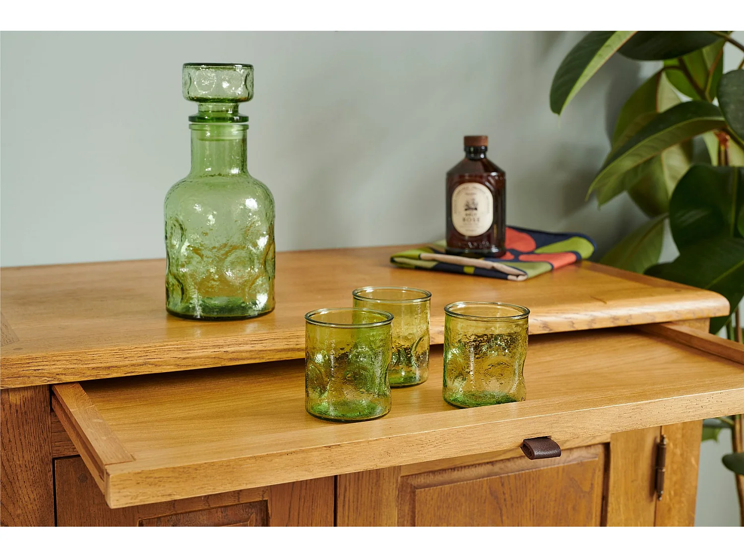 Buffet campagne 2 portes en chêne massif  - KATELL